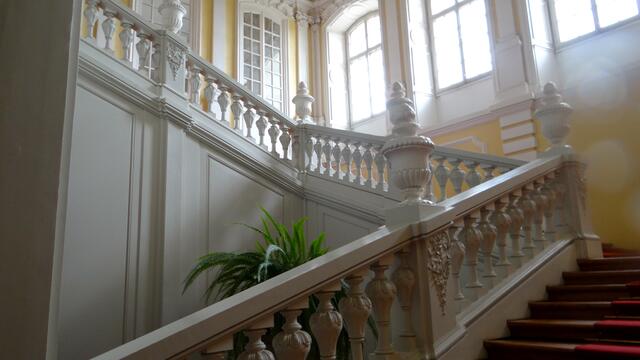 Treppenhaus im Barockschloss Rundale