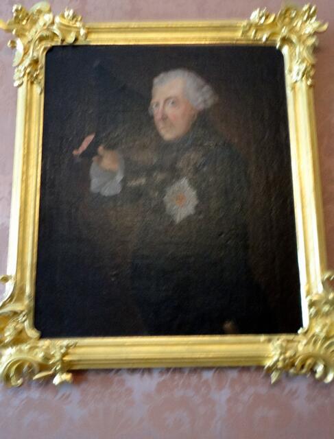 Der Alte Fritz, König von Preußen, war im Schloss Rundale Gast. Auch von anderen Gästen bewahrt das Schlossmuseum Bilder auf.