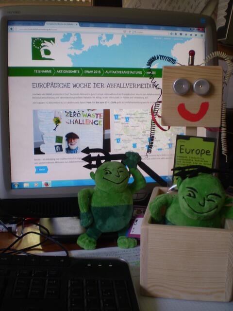 Europe-BAKI mit den GRÜNHOLD-Maskottchen für Sasha und Malia Obama