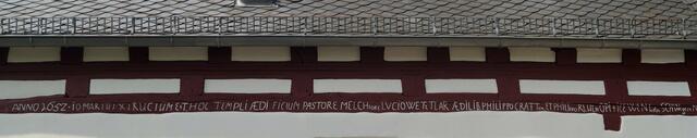 Innschrift am Kirchlein