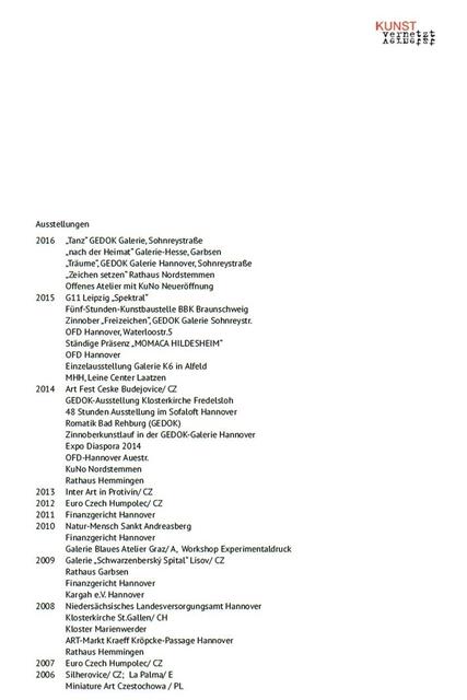 Ausstellung "KUNSTVERNETZT" 2016 in Nordstemmen