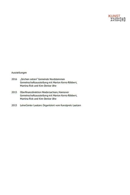 Ausstellung "KUNSTVERNETZT" 2016 in Nordstemmen