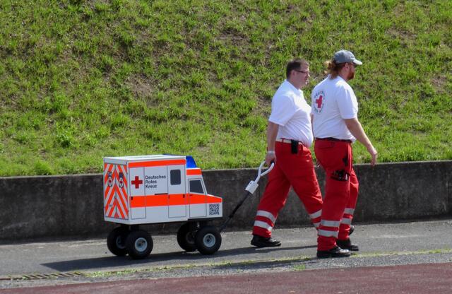 Das DRK unterwegs. So hat man alles dabei was evtl. gebraucht wird