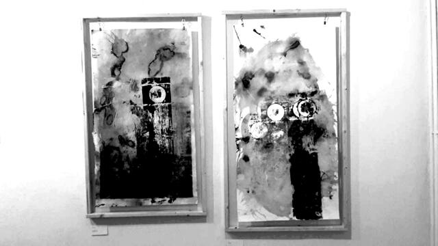 Werke von Kim-Denise Uhe - Impressionen der Ausstellung "KUNSTVERNETZT" 2016 in Nordstemmen