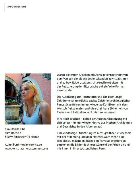 Ausstellung "KUNSTVERNETZT" 2016 in Nordstemmen
