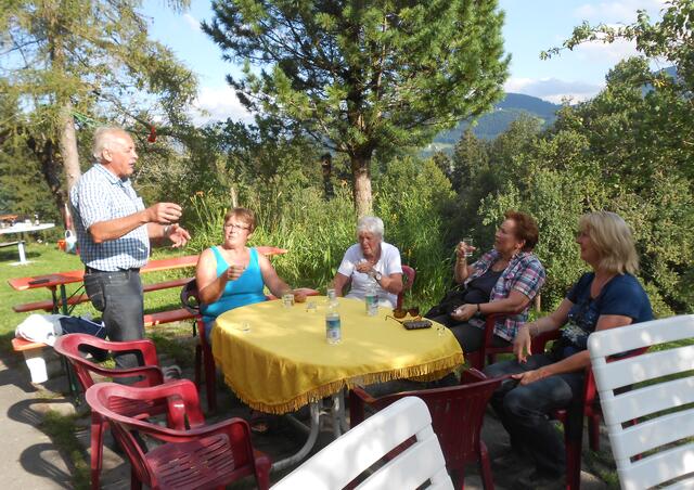 Begrüßung durch Sepp