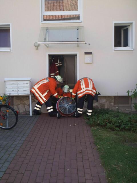 ...der Hochleistungslüfter im Einsatz...