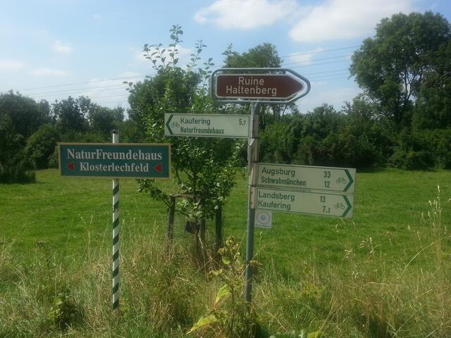 Wegweisr zur Burgruine