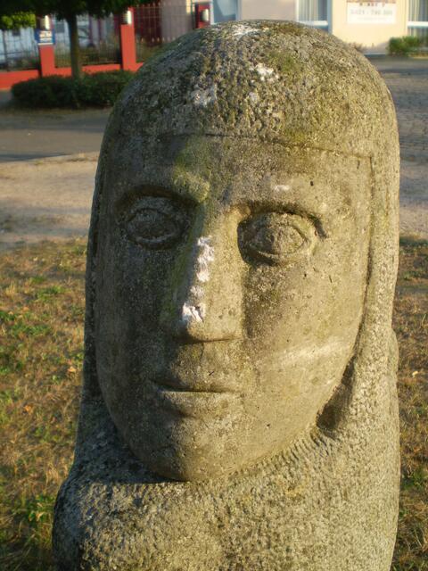 26. August 2016: Gesicht auf dem Schosterboorn in Bremen-Hastedt