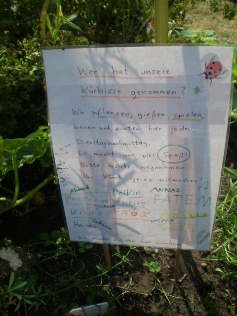 Kinderbrief im "KINDERGARTEN AUF DEM SCHOSTERBOORN" am 27. August 2016 in Bremen-Hastedt