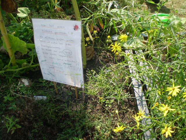 Kinderbrief im "KINDERGARTEN AUF DEM SCHOSTERBOORN" in Bremen-Hastedt am 27. August 2016
