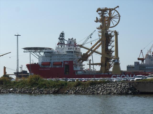 Hafen Pipelineleger Schiff