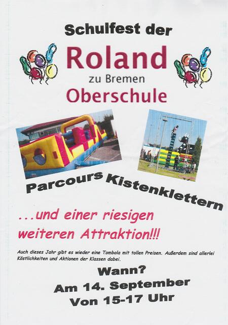 Schulfest der Roland zu Bremen Oberschule am 14. September 2016 | Foto: Roland zu Bremen Oberschule
