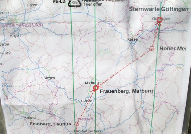 Der Punkt auf dem Frauenberg bei Beltershausen diente der Verbindung der damaligen „großen" Sternwarten in Göttingen und Mannheim.  Zudem hatte er seine Aufgabe im Rahmen der Landesvermessung von Kurhessen, die Professor Gerling vorgenommen hat.