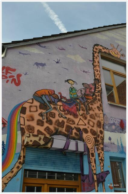 Graffiti auf dem FAUST-Gelände in Linden-Nord (Foto: Katja Woidtke)