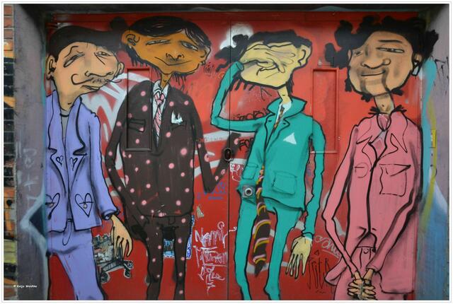 Graffiti auf dem FAUST-Gelände in Linden-Nord (Foto: Katja Woidtke)