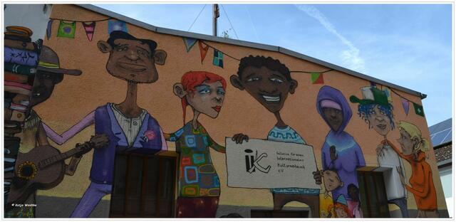 Graffiti auf dem FAUST-Gelände in Linden-Nord (Foto: Katja Woidtke)
