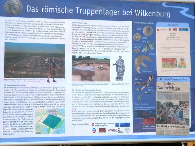 Es ist seit einer Woche eine Info-Tafel aufgestellt worden.