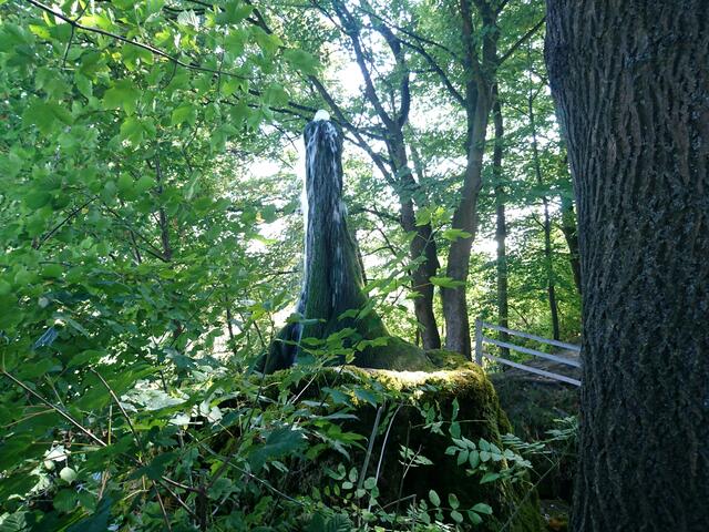 Er ist von viel idyllischem Grün umgeben.