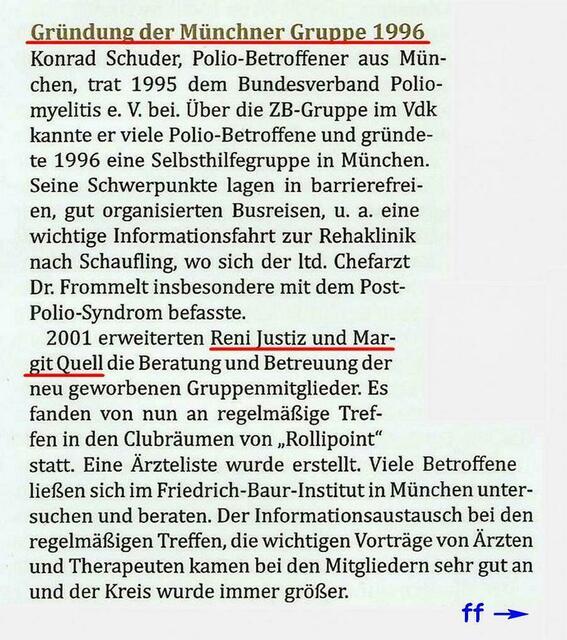 Gründung der Münchner Gruppe 1996