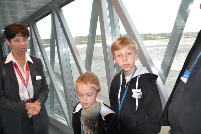 Im "Finger", der an das Flugzeug führt