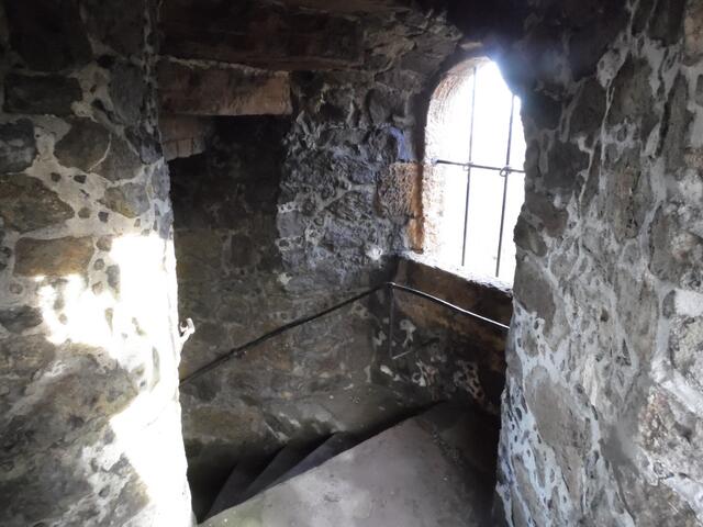 Dort oben steht der Steinbergturm. 1888 wurde er als Kaiserturm erbaut.
