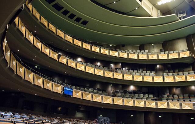 Im Zuschauersaal.