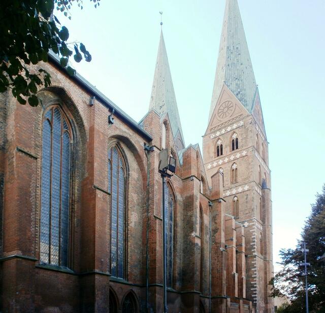 Die Marienkirche wurde von 1277 bis 1351 erbaut. Sie ist Teil des UNESCO-Welterbes Lübecker Altstadt.