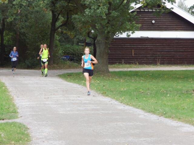 Mandy Krause auf der Laufstrecke