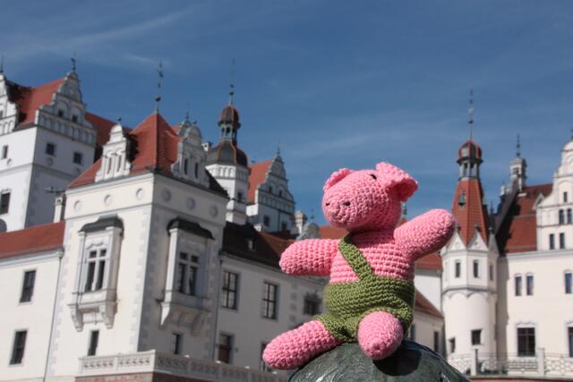 Hier bin ich am Schloss Boitzenburg