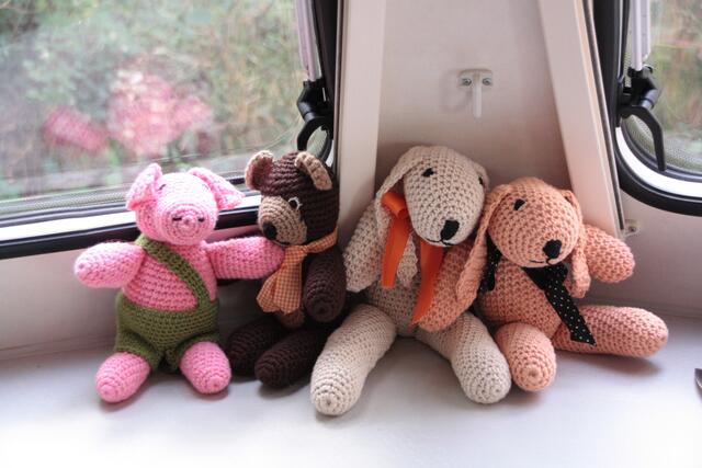 Meine Kumpels im Wohnwagen: Bim, Bam und Balu