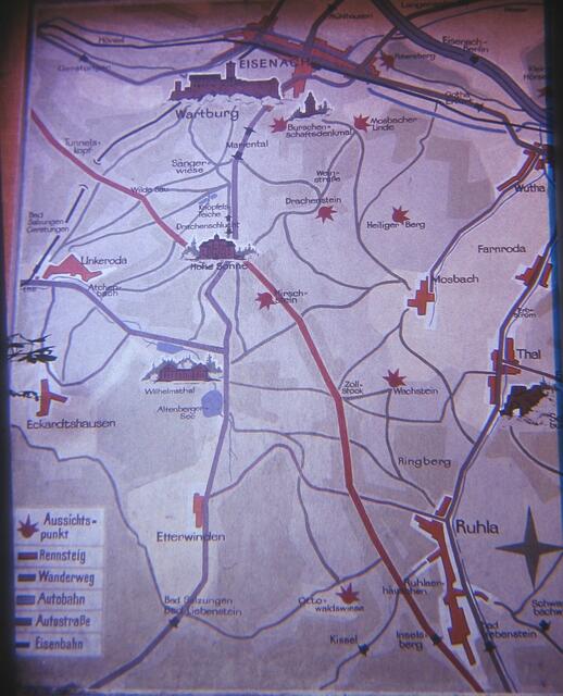 Übersichtskarte von 1976