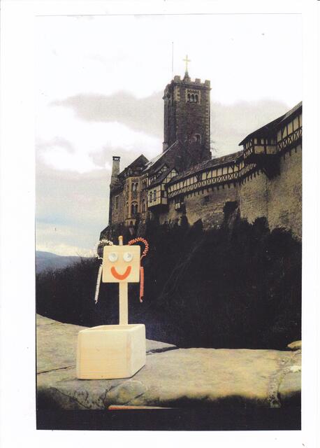 Bremer Schulkiste vor der Wartburg