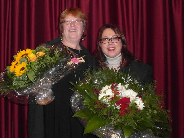 Wiedergewählt: Bezirksbürgermeisterin Antje Kellner (r.) und Vize-Bürgermeisterin Claudia Meier (l.).
