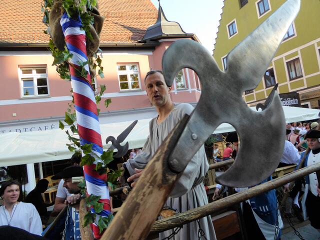 Im "Schandkarren" bei der Friedberger Zeit 2016