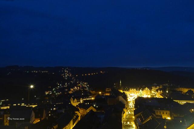 Frohnau und Annaberger Weihnachtsmarkt zur blauen Stunde