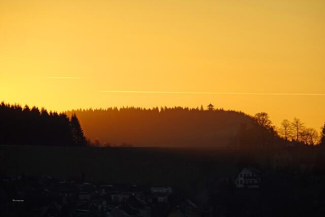 Goldenes Licht bei minus acht Grad.