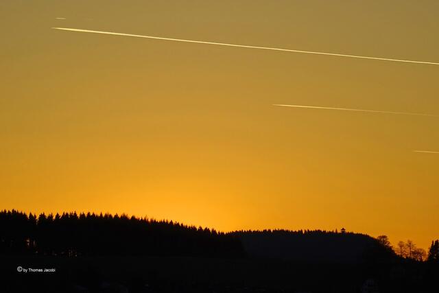 Abends kommen die Flieger. ;-)