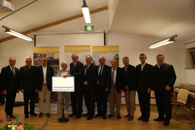 Albert Teichner (Mitte) wurde als Geschäftsführer im September 2016 verabschiedet