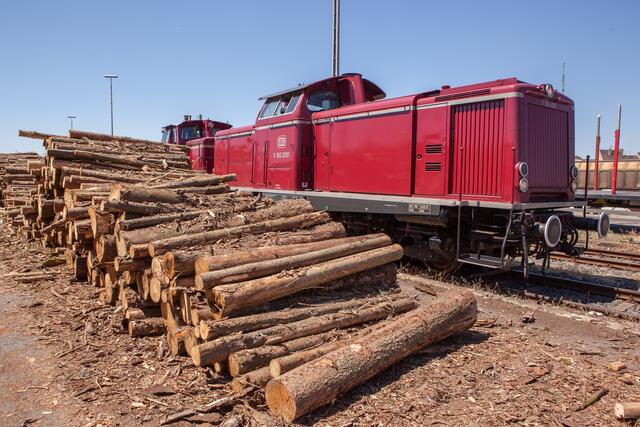 In Zukunft wird im Güterbahnhof Euskirchen kein Holz mehr verladen - Archivbild aus 2015 (Foto: photo79/Sebastian Petermann)