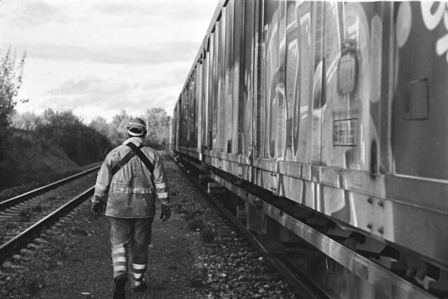 Euskirchens "letzter Lokführer" - Rangierarbeiten im November 2016 (Foto: photo79/Sebastian Petermann)