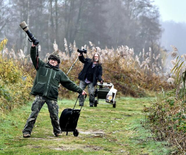 Gute Laune trotz Kälte und Nebel