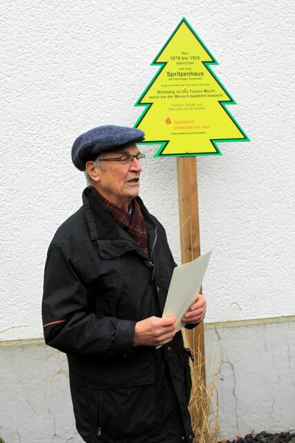 Bild 18:
Fritz Dittmar, der die Beschriftung der Tafel entwarf.