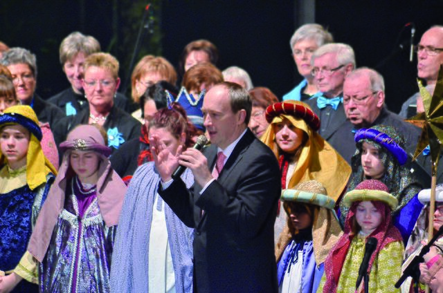 Bürgermeister Franz Feigl beim traditionellen Dreikönigskonzert