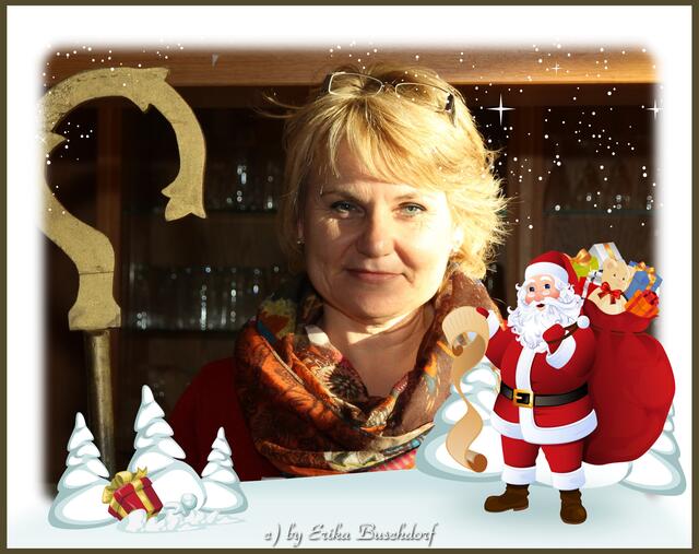 eine große Verantwortung - den Nikolausstab halten zu dürfen..............