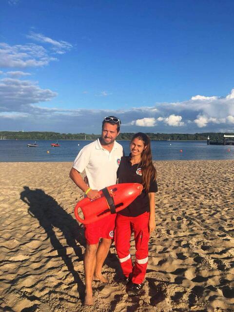 Stegi und Leni an der Ostsee in Kiel