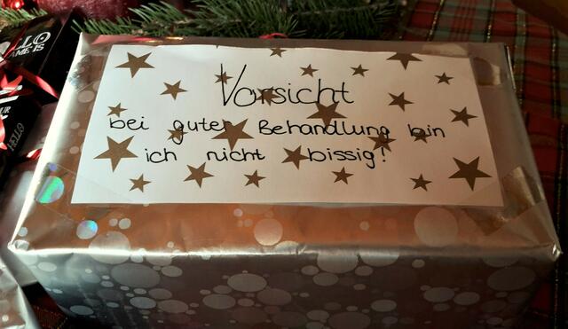 Na, was da wohl drin ist - grübelgrübel?