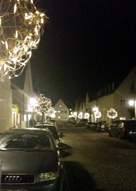 Die Lichter zeigen einem auch den Heimweg