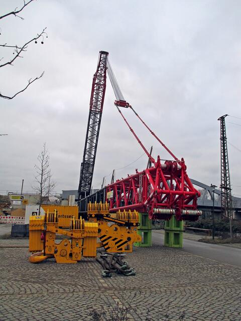 Der 1000t Monsterkran von Naumburg / 29.12.2016 !
