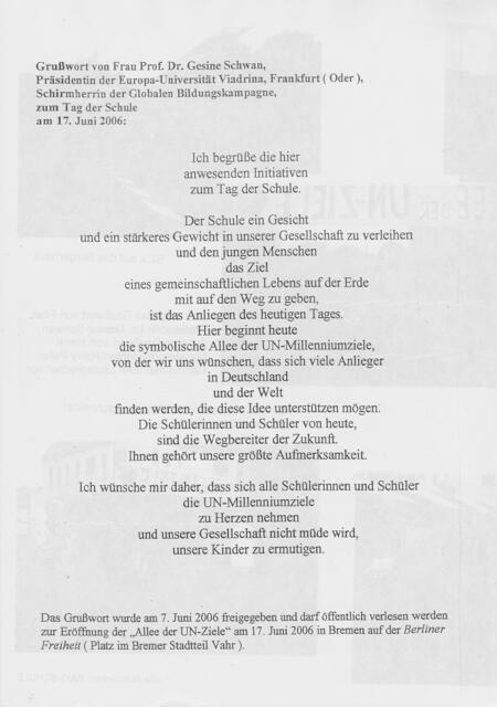 Die Reformation geht weit über die Frage des Glaubens hinaus mit der "Bremer Bildungsidee für LUTHER2017", Seite 24